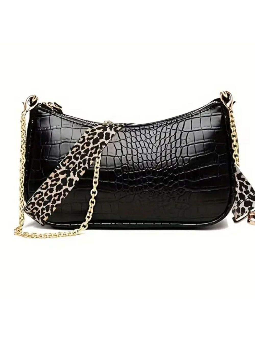 Leopard Print Adjustable Wide Bag Strap Replacement Crossbody Shoulder Strap - Picture 6 of 14